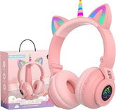 Kids Light Up Bluetooth Headphones | Unicorn LED Wireless Headset | KiddiVilla
